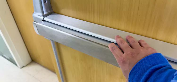Installing a Push Bar on a Door Los Gatos